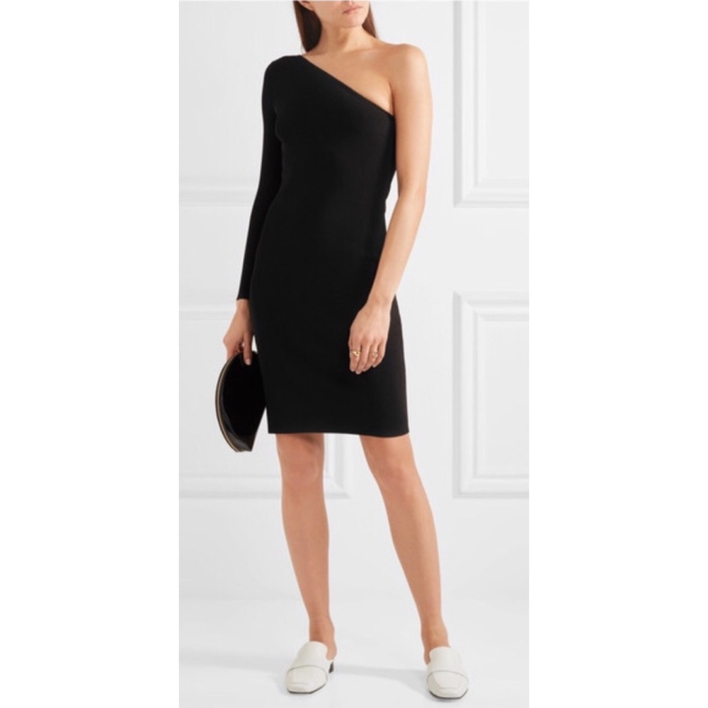 (Like-new) Elizabeth and James Brittany One Shoulder Ribbed Dress